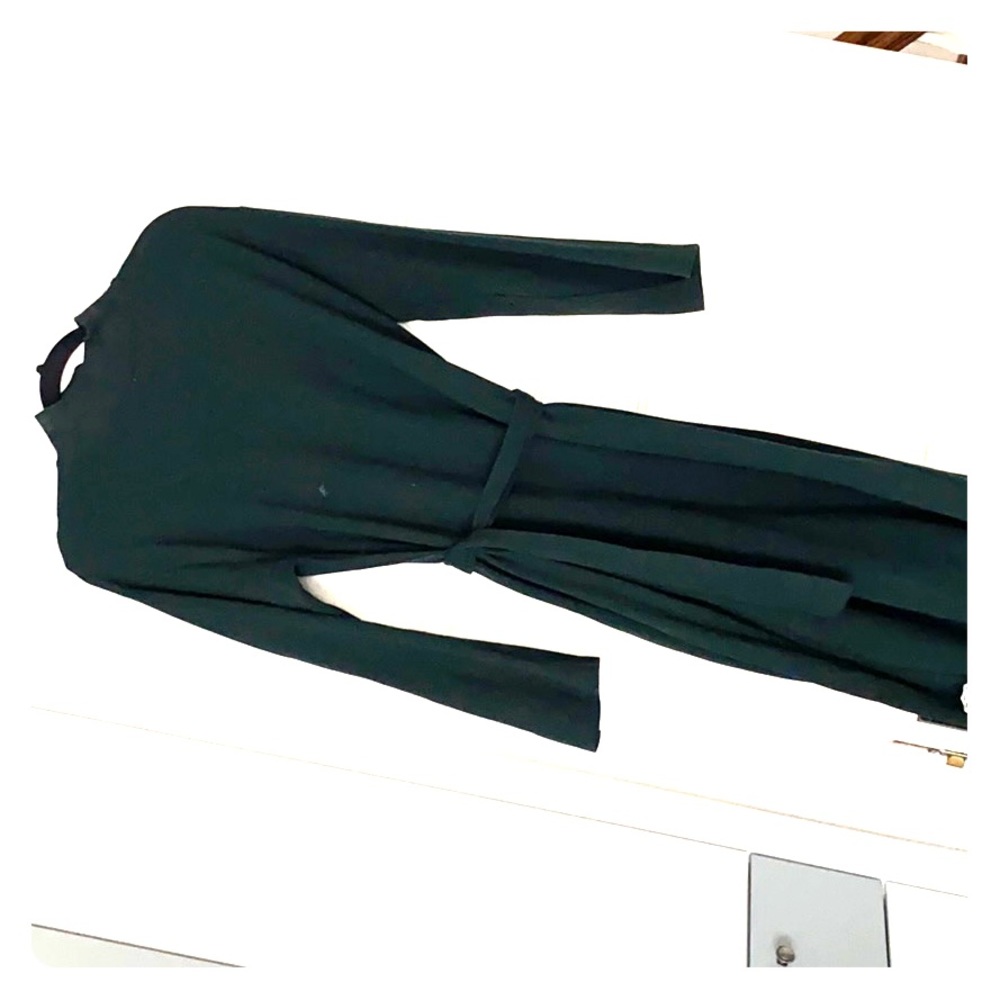 Sweat dress with mock neck